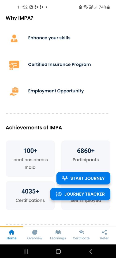 Why IMPA screen showing program stats